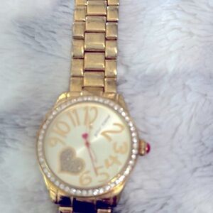 Betsey Johnson gold watch